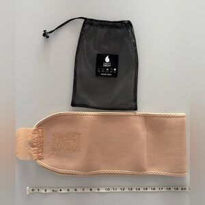 Sweet Sweat Waist Trimmer & Arm Band Set - Beige - Size Medium- Used 2x